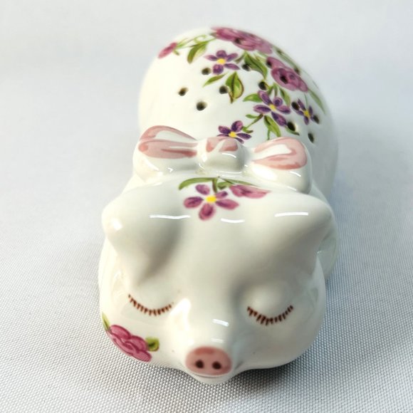 Avon Vintage Potpourri Ceramic Pig Floral Hand Painted Sachet Holder Brazil 1978 - Picture 8 of 8